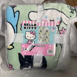 Hello Kitty Pastel Plush Throw 50in x 60 in